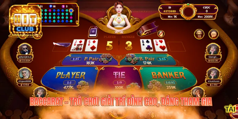 Mẹo Chơi Baccarat Hitclub - Kinh Nghiệm Hay Từ Dân Chuyên 1 Baccarat - Trò chơi giải trí đỉnh cao, đáng tham gia